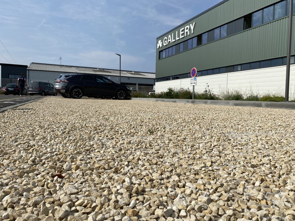 Parking gravillonné Poitiers